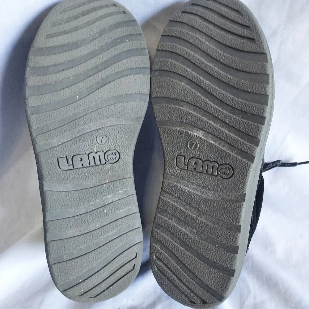Lamo‎ Koen Chukka Black Wool mens Shoes Size 7